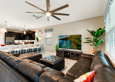 The open floor plan is perfect for everyone to spend time together