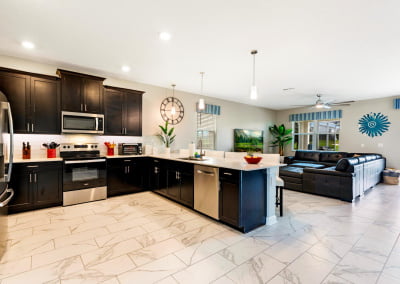 You'll have everything you need to cook a feast in the large open kitchen