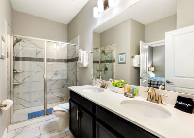 1st Floor En suite with walk in shower and double sinks