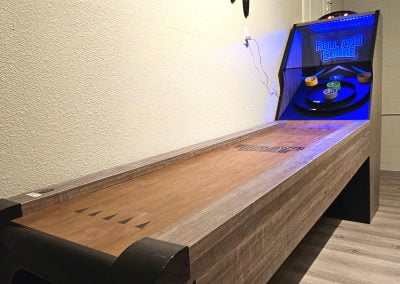 9 foot skeeball in the air conditioned game room